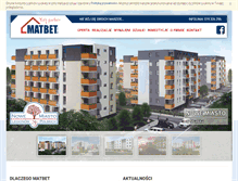 Tablet Screenshot of matbet.com.pl